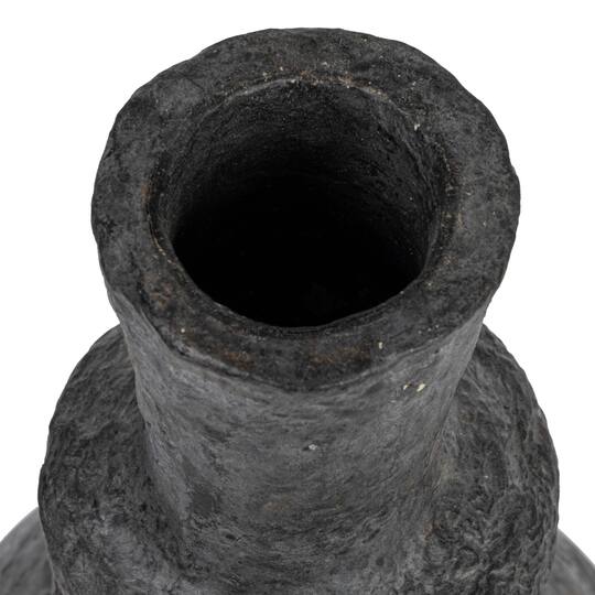 Hello Honey® 17" Black & Gold Tall Decorative Handmade Paper Mache Vase